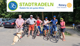 Gemeinsame Fahrradtour des Clubs zum Auftakt des "Stadtradeln"  Wettbewerbs.